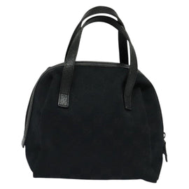 GUCCI GG Canvas Hand Bag Black 124542 Auth 132081 - 0