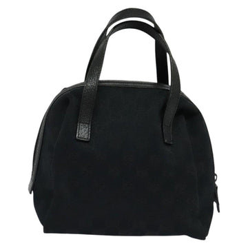 GUCCI GG Canvas Hand Bag Black 124542 Auth 132081 - 0
