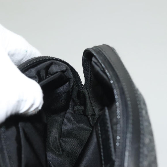 PRADA Pouch Wool Black Auth 132085