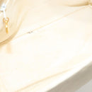 CHANEL Matelasse Chain Shoulder Bag Caviar Skin White Gold CC Auth 132097-11