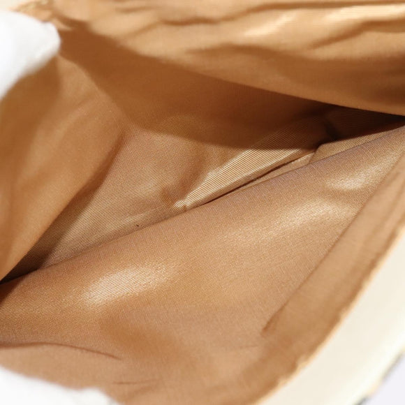 BURBERRY Nova Check Tote Bag Canvas Beige Silver Auth 132111