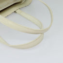 BURBERRY Nova Check Tote Bag Canvas Beige Silver Auth 132111-7