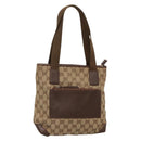 GUCCI GG Canvas Tote Bag Beige 019 0402 Auth 132112-1
