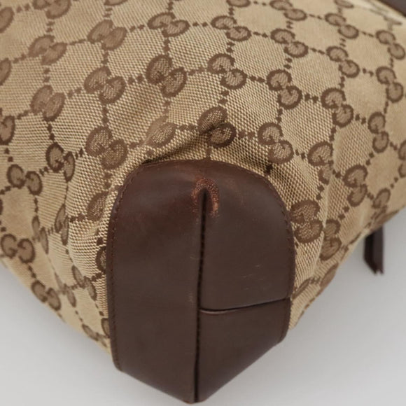 GUCCI GG Canvas Tote Bag Beige 019 0402 Auth 132112