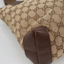 GUCCI GG Canvas Tote Bag Beige 019 0402 Auth 132112-17