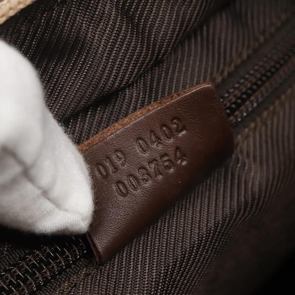 GUCCI GG Canvas Tote Bag Beige 019 0402 Auth 132112