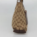 GUCCI GG Canvas Tote Bag Beige 019 0402 Auth 132112-3