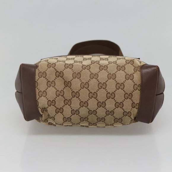 GUCCI GG Canvas Tote Bag Beige 019 0402 Auth 132112