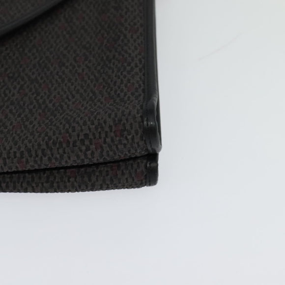 SAINT LAURENT Shoulder Bag PVC Gray Gold Auth 132120