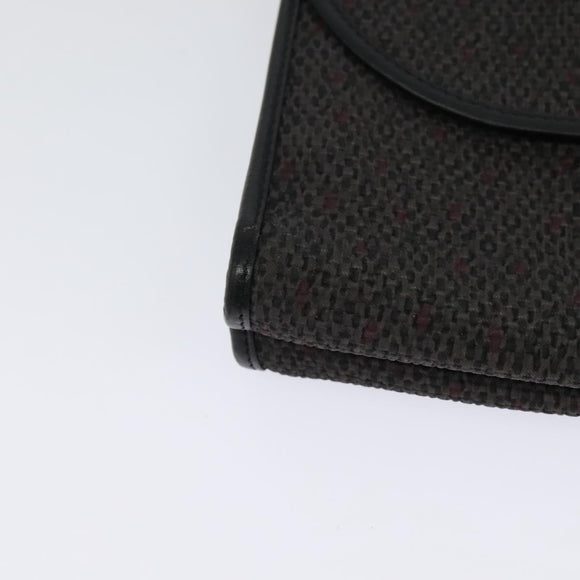 SAINT LAURENT Shoulder Bag PVC Gray Gold Auth 132120