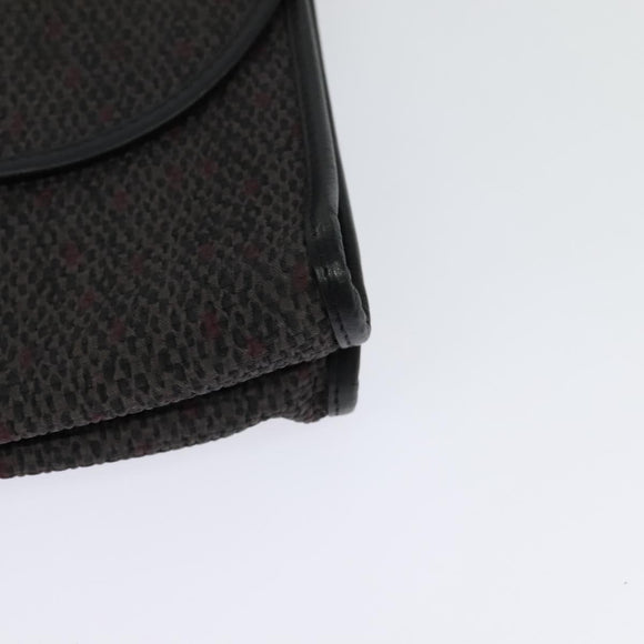 SAINT LAURENT Shoulder Bag PVC Gray Gold Auth 132120