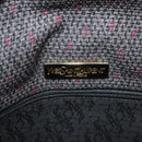 SAINT LAURENT Shoulder Bag PVC Gray Gold Auth 132120-11