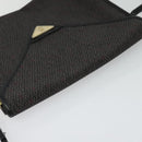 SAINT LAURENT Shoulder Bag PVC Gray Gold Auth 132120-6