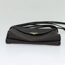 SAINT LAURENT Shoulder Bag PVC Gray Gold Auth 132120-5