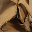 CHANEL COCO Mark Tote Bag Lamb Skin Beige Silver CC Auth 132122-9