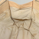 CHANEL COCO Mark Tote Bag Lamb Skin Beige Silver CC Auth 132122-20