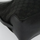 GUCCI GG Canvas Hand Bag Black Silver 106251 214397 Auth 132133-9