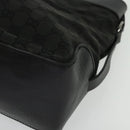 GUCCI GG Canvas Hand Bag Black Silver 106251 214397 Auth 132133-14