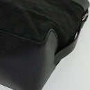 GUCCI GG Canvas Hand Bag Black Silver 106251 214397 Auth 132133-16