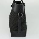 GUCCI GG Canvas Hand Bag Black Silver 106251 214397 Auth 132133-4