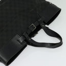 GUCCI GG Canvas Hand Bag Black Silver 106251 214397 Auth 132133-6