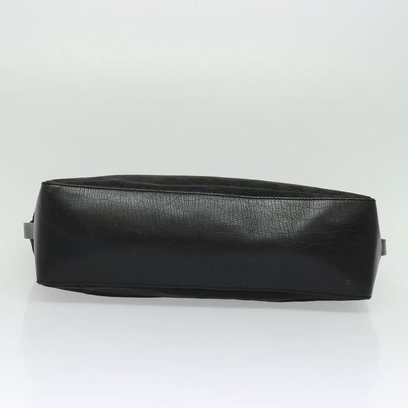 GUCCI GG Canvas Hand Bag Black Silver 106251 214397 Auth 132133