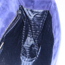 PRADA Hand Bag Suede Purple Gold Auth 132139-18