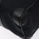 GUCCI GG Canvas Shoulder Bag Black Gold 000 0851 3754 Auth 132140-9