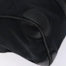 GUCCI GG Canvas Shoulder Bag Black Gold 000 0851 3754 Auth 132140-16