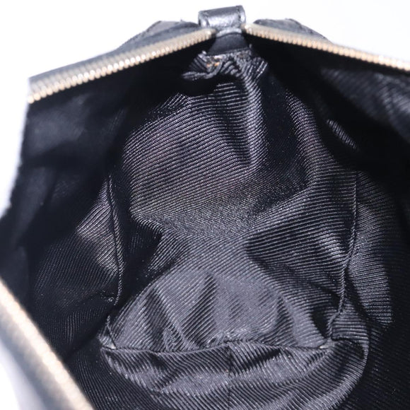 GUCCI GG Canvas Shoulder Bag Black Gold 000 0851 3754 Auth 132140