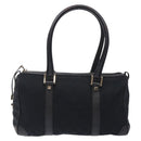 GUCCI GG Canvas Shoulder Bag Black Gold 000 0851 3754 Auth 132140-13