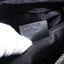 GUCCI GG Canvas Shoulder Bag Black Gold 000 0851 3754 Auth 132140-12
