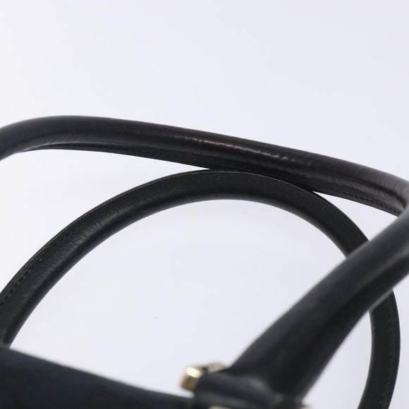 GUCCI GG Canvas Shoulder Bag Black Gold 000 0851 3754 Auth 132140