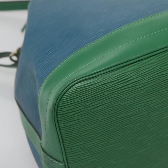 LOUIS VUITTON Epi Noe Shoulder Bag Bicolor Green Blue M44044 LV Auth 132146