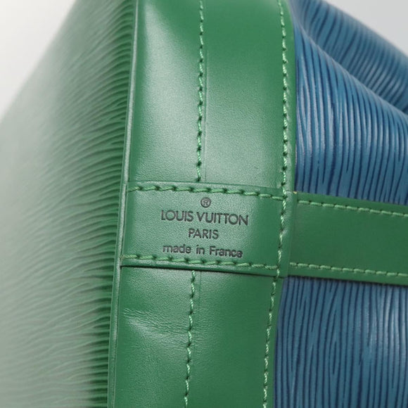 LOUIS VUITTON Epi Noe Shoulder Bag Bicolor Green Blue M44044 LV Auth 132146