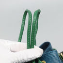 LOUIS VUITTON Epi Noe Shoulder Bag Bicolor Green Blue M44044 LV Auth 132146-10