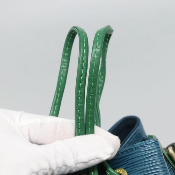 LOUIS VUITTON Epi Noe Shoulder Bag Bicolor Green Blue M44044 LV Auth 132146