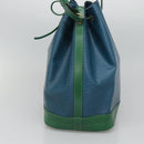LOUIS VUITTON Epi Noe Shoulder Bag Bicolor Green Blue M44044 LV Auth 132146-4