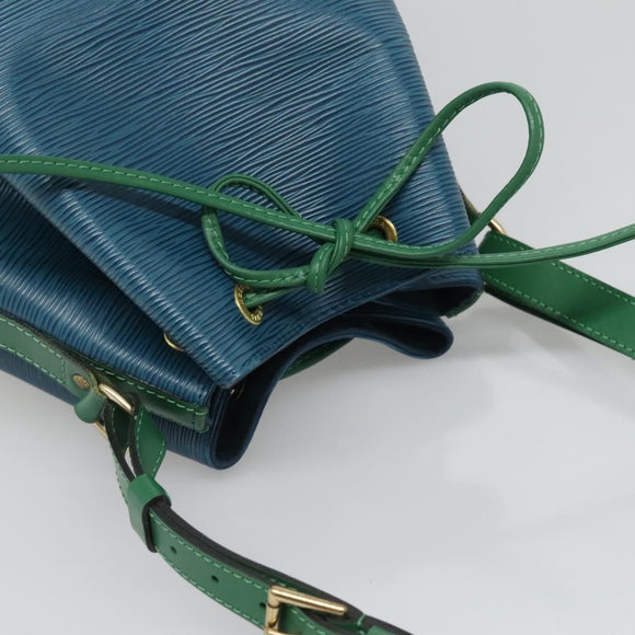 LOUIS VUITTON Epi Noe Shoulder Bag Bicolor Green Blue M44044 LV Auth 132146