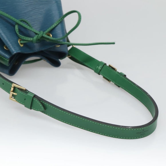 LOUIS VUITTON Epi Noe Shoulder Bag Bicolor Green Blue M44044 LV Auth 132146