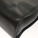 SAINT LAURENT Shoulder Bag Leather Black Gold Auth 132147-15