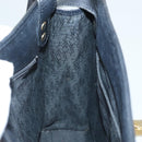 SAINT LAURENT Shoulder Bag Leather Black Gold Auth 132147-18