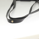 SAINT LAURENT Shoulder Bag Leather Black Gold Auth 132147-7