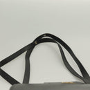 SAINT LAURENT Shoulder Bag Leather Black Gold Auth 132147-14