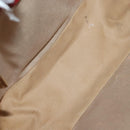 CELINE Macadam Canvas Shoulder Bag Beige Gold Auth 132148-10