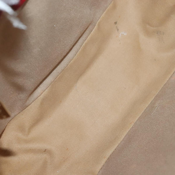 CELINE Macadam Canvas Shoulder Bag Beige Gold Auth 132148