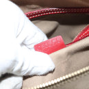 CELINE Macadam Canvas Shoulder Bag Beige Gold Auth 132148-12