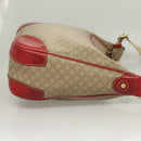 CELINE Macadam Canvas Shoulder Bag Beige Gold Auth 132148-3