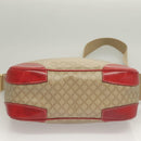 CELINE Macadam Canvas Shoulder Bag Beige Gold Auth 132148-5