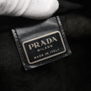 PRADA Shoulder Bag Nylon Black Silver Auth 132150-19